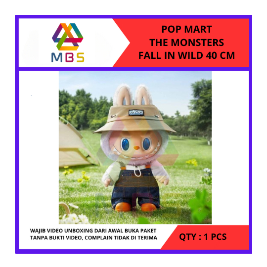 Jual ORIGINAL 100 % POPMART THE MONSTERS LABUBU FALL IN WILD 40 CM 