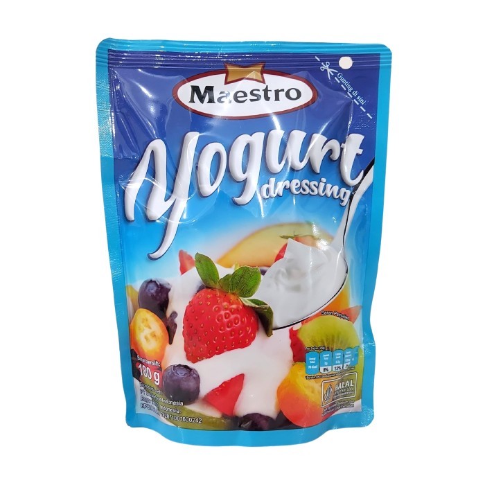 Jual Maestro Yogurt Dressing 180gr Pouch   Mayo Salad Buah 