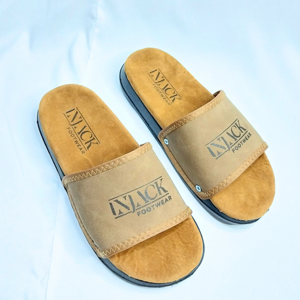 Jual Injack Kids - Sandal Slide Anak - Zayden Tan - Slip On Sandal Anak ...