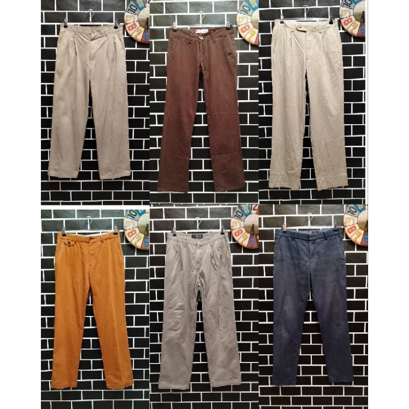 Jual celana chino second thrift | Shopee Indonesia