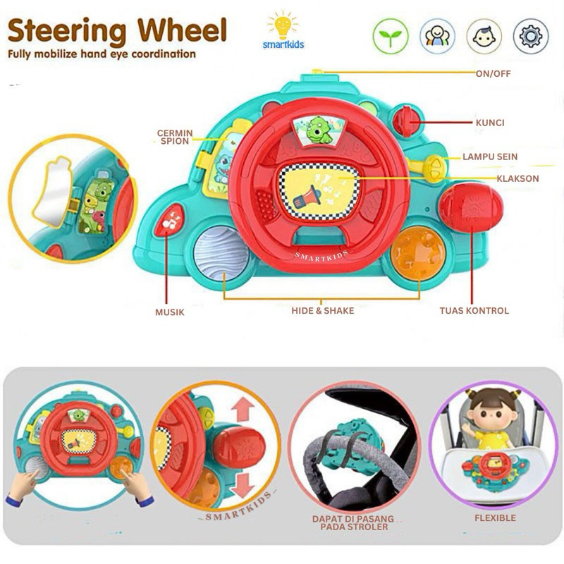 Jual Traffic Steer simulator Drive car Navigation / Mainan Setir Mobil ...