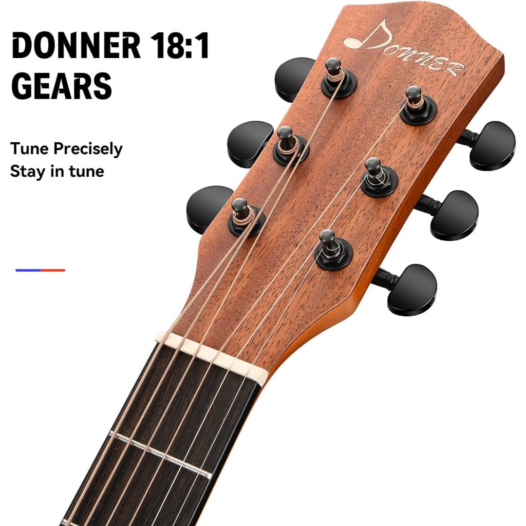 Jual Donner DAG - 1CE Gitar Akustik with Bag - Natural