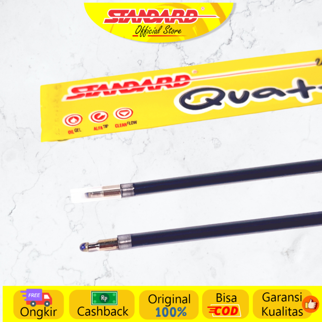Standard - Refill Pulpen Quattro 0.5 / 1.0 - Oil Gel ( Isi Pulpen / Pena / Ballpoint ) (7)