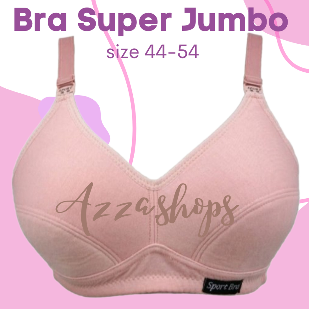 Jual BH Sport Bra SUPER JUMBO BH Big Size 50 48 Kait Tanpa Kawat