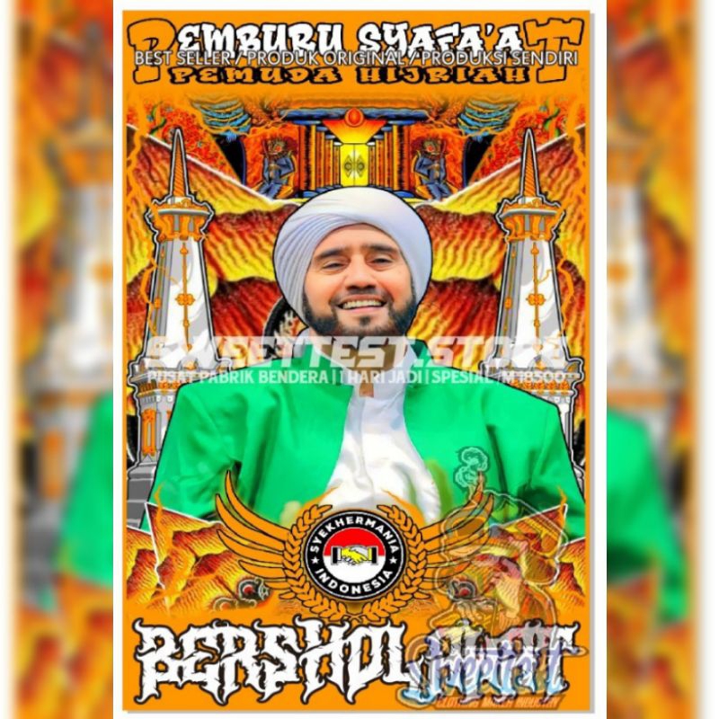 Jual 1 HARI JADI + FREE STICKER, BENDERA PRINTING CUSTOM SOLO, CETAK ...
