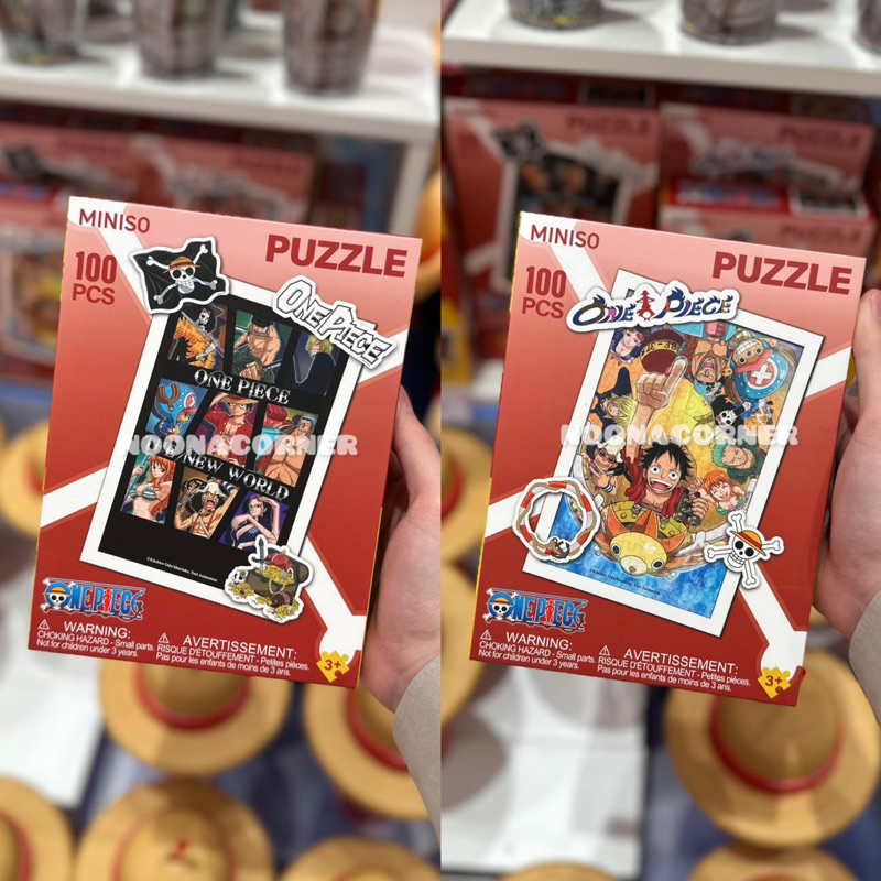 Jual Miniso x One Piece ‼️ Puzzle 100 pcs One Piece Straw Hat All Crew ...