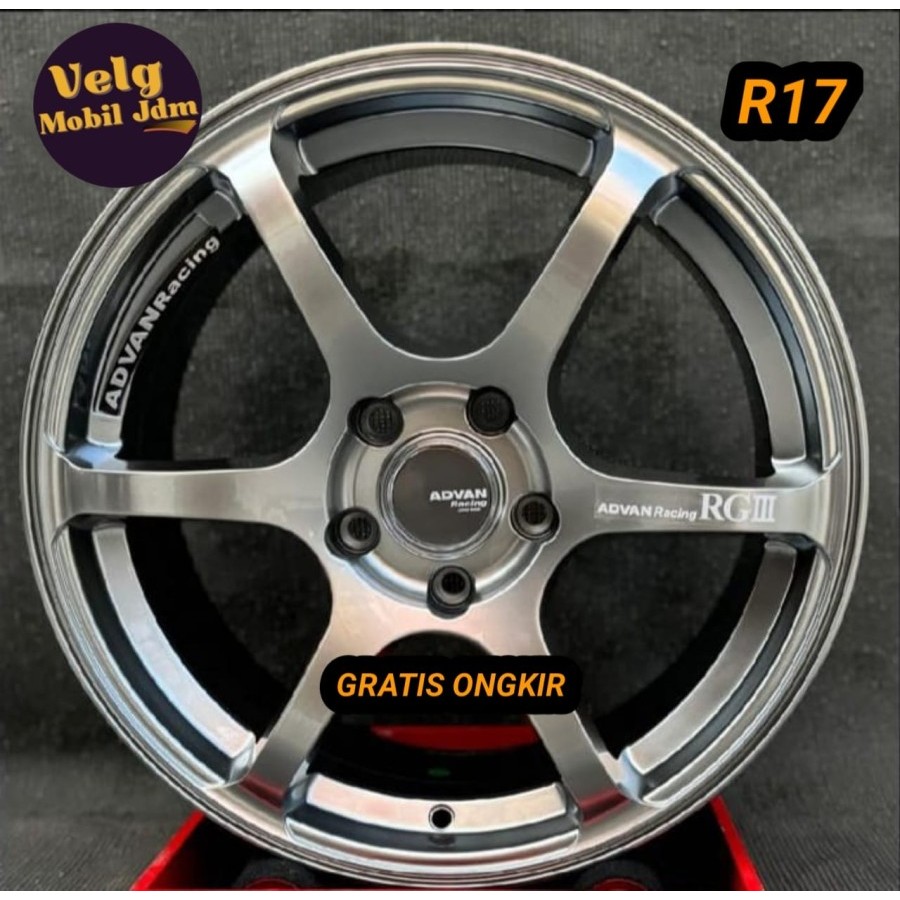 Jual velg mobil r17 lebar 7,5 offset 42 ADVAN RG3 velg ring 17 ertiga ...