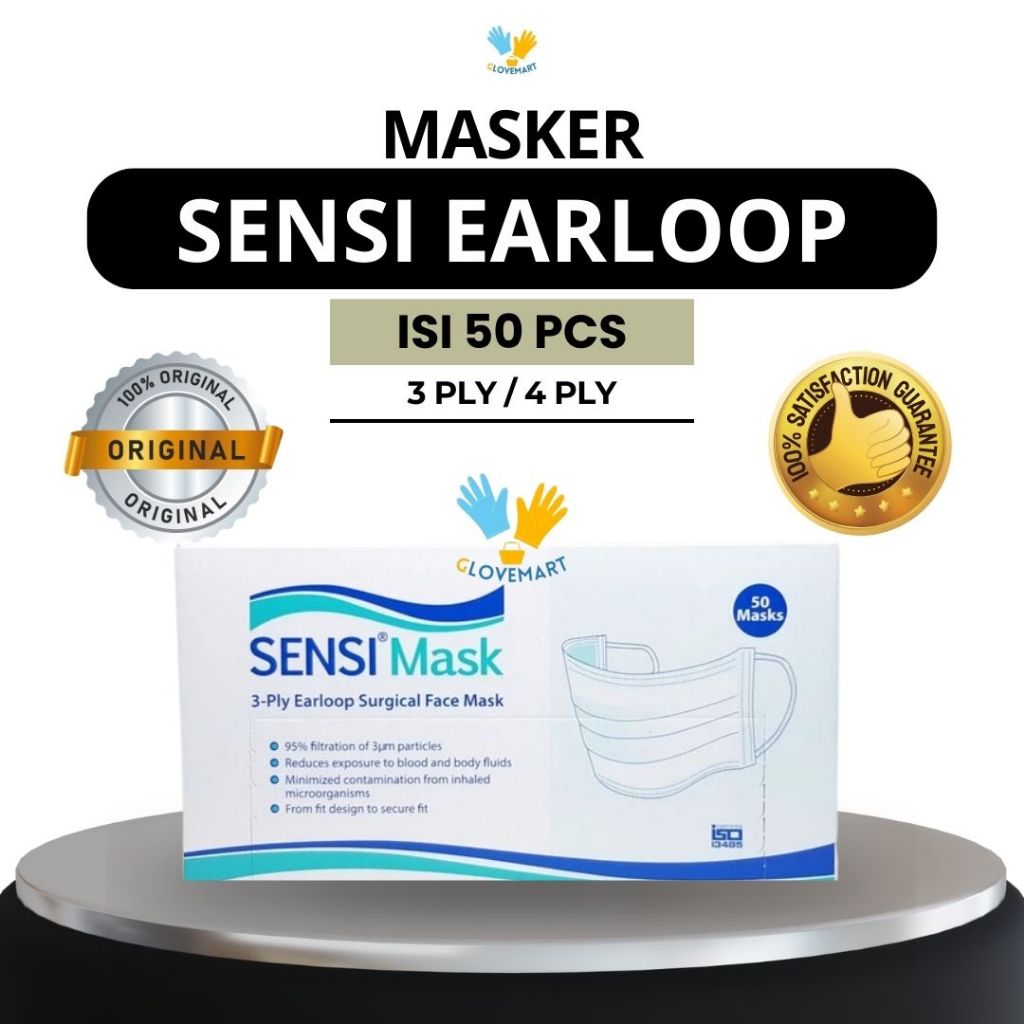 Jual Masker Sensi Earloop 3ply / Masker Sensi 3ply / Masker 3ply Sensi ...