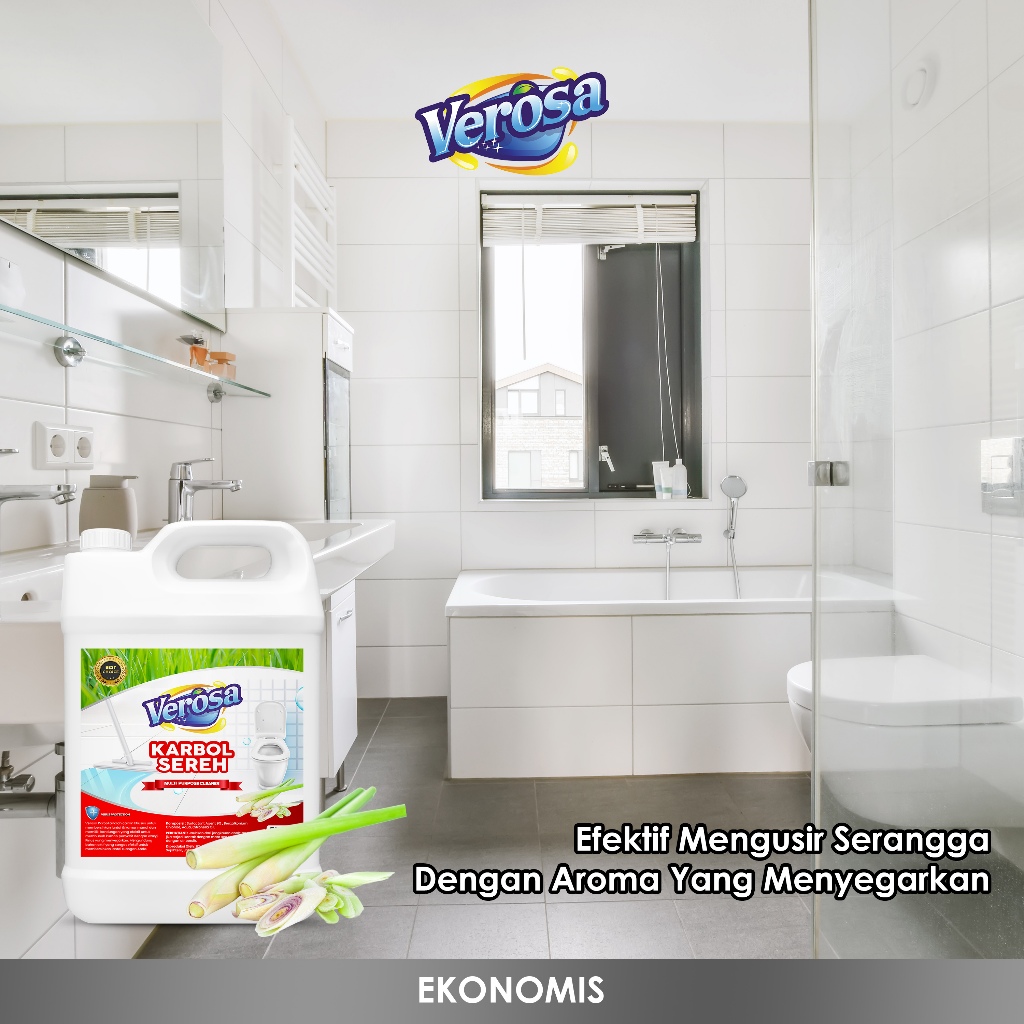 Jual Verosa Karbol Sereh 1 Liter 1000 ML Pembersih Lantai Karbol Lantai ...