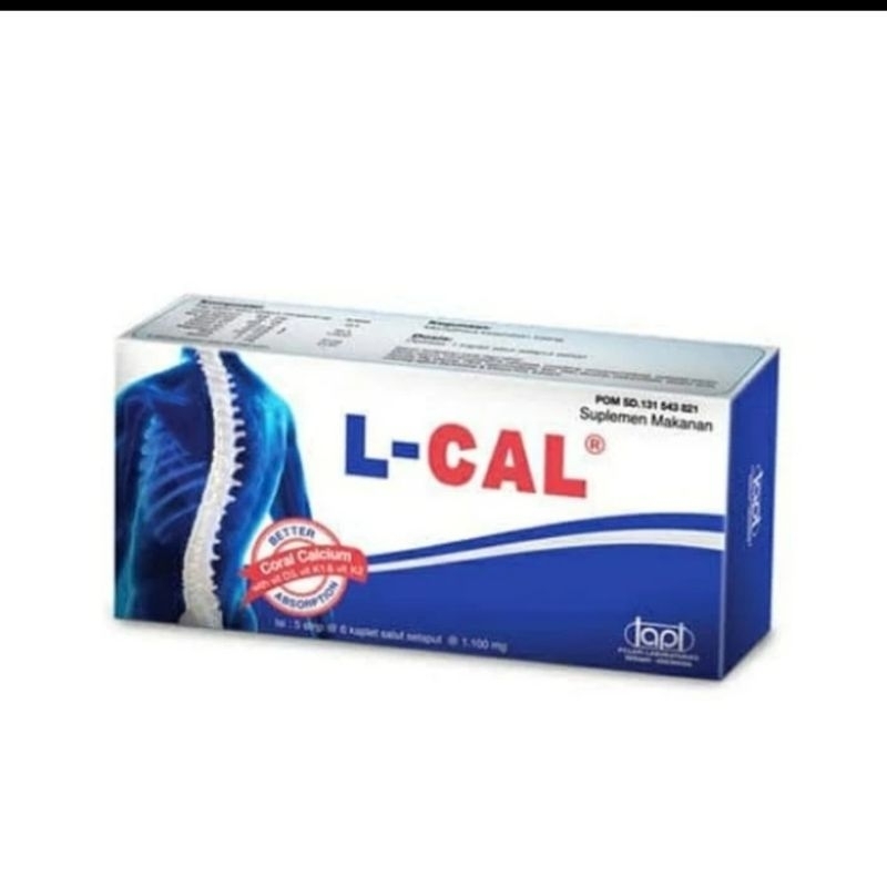 Jual L-CAL TABLET SUPLEMEN TULANG | Shopee Indonesia