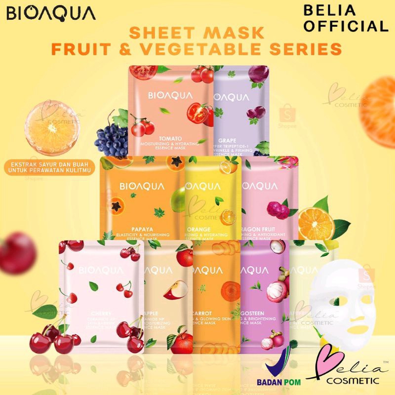 Jual Bioaqua Sheet Mask ~Beaute Soul ~ | Shopee Indonesia