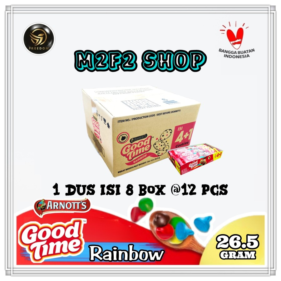 Jual Good Time Rainbow Cookies | Kukis Cokelat Warna Warni - 26,5 gr ...