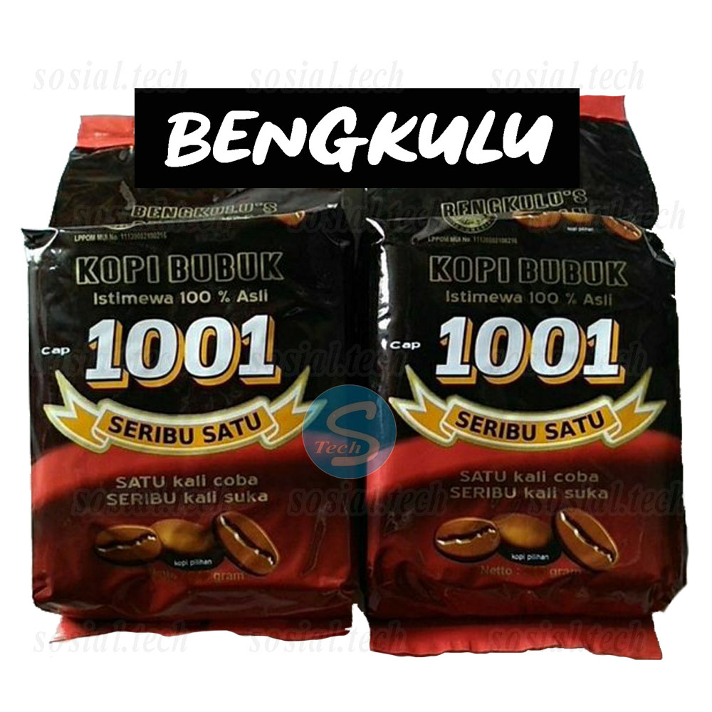 Jual Kopi 1001 Bubuk 500g Kopi Hitam Robusta 1001 Khas Bengkulu Asli