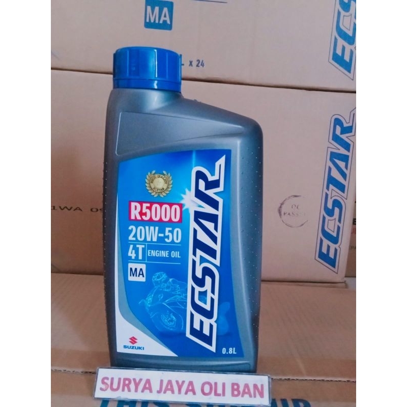 Jual Oli Mesin SGO Ecstar R5000 4T 20W50 800ml Thunder Smash Satria FXR ...