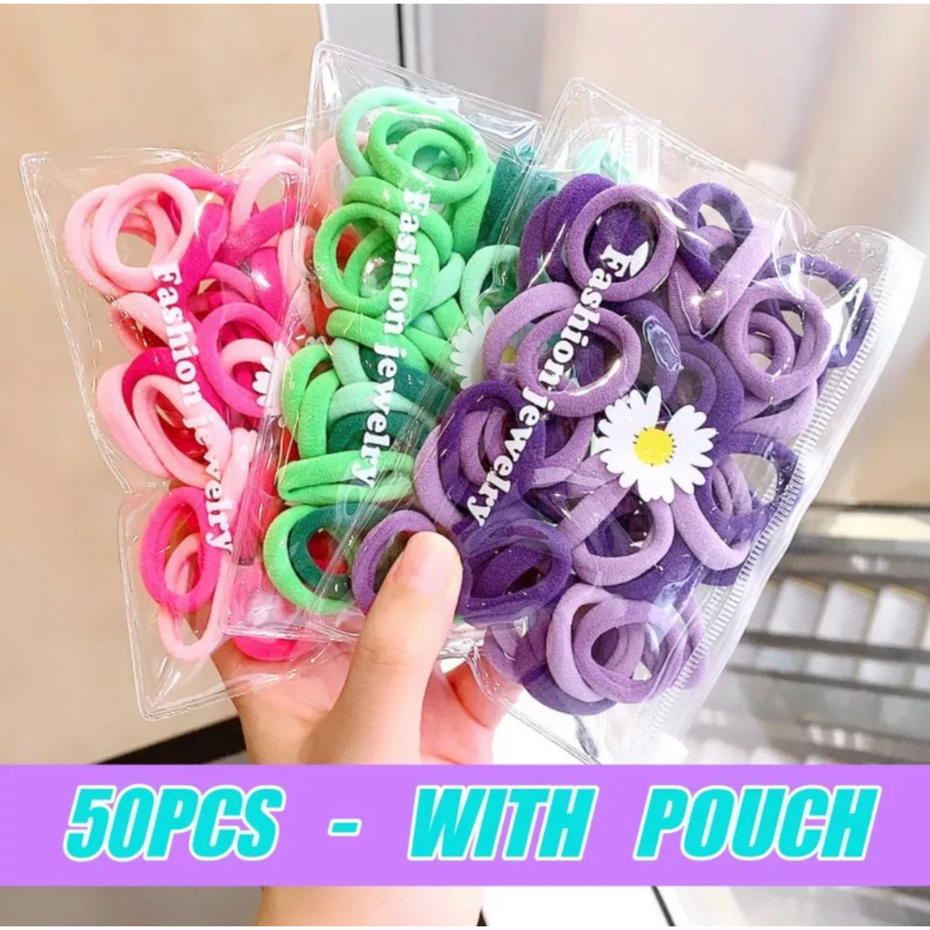 Jual Ikat Rambut Warna Soft Plus Pouch | Shopee Indonesia
