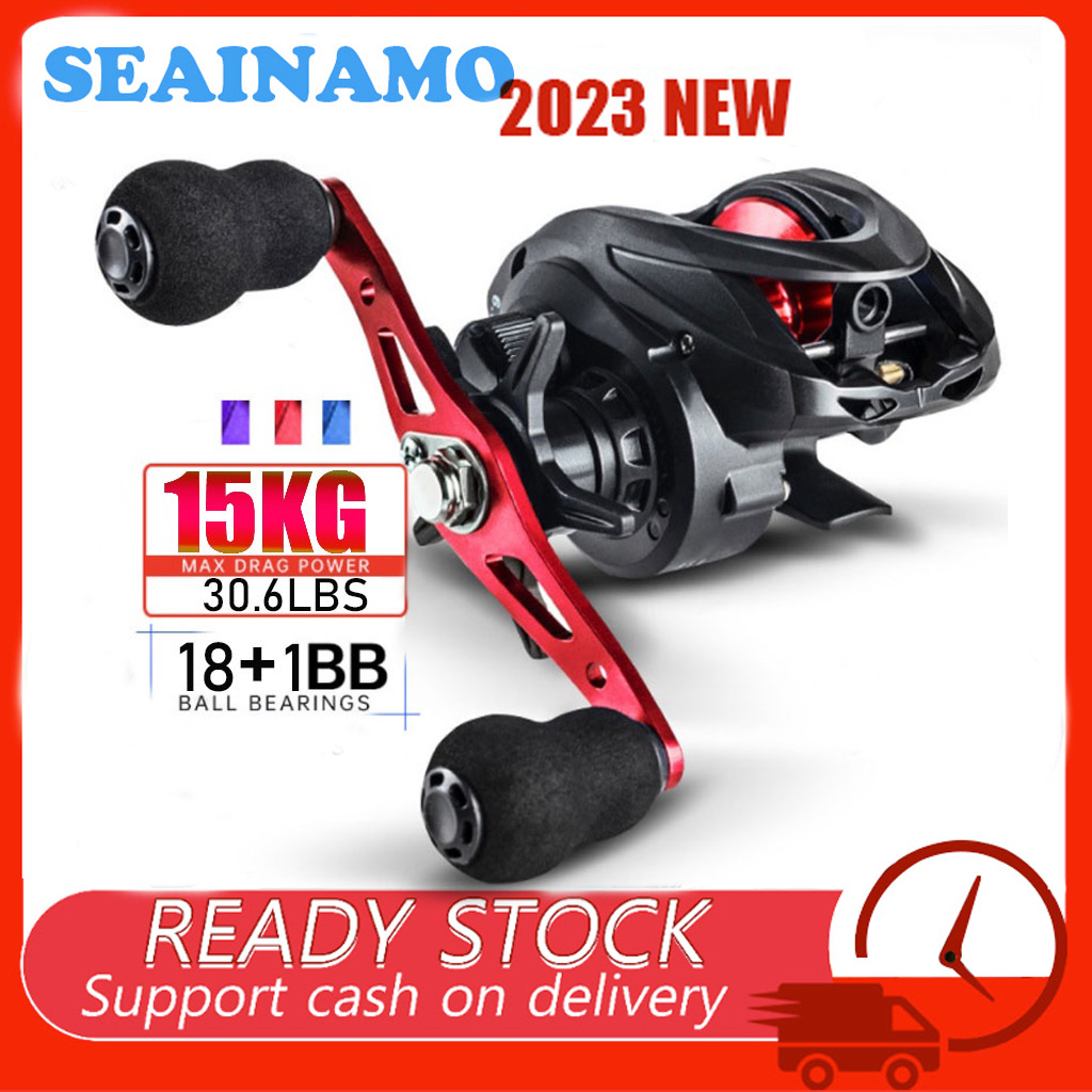 Kingdom Kingpro Reel Pancing Baitcasting Magnetik 6kg Max Drag 9 + 1BB 8.0:  1 Bahan Serat Karbon