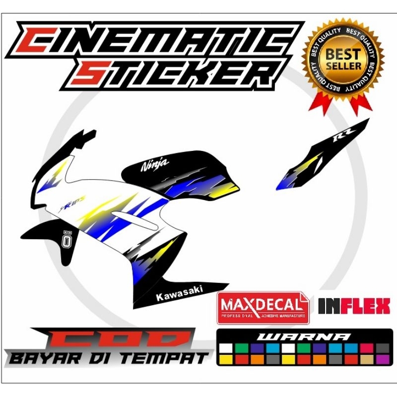 Jual sticker striping Ninja RR new variasi transparan bisa riquest ...