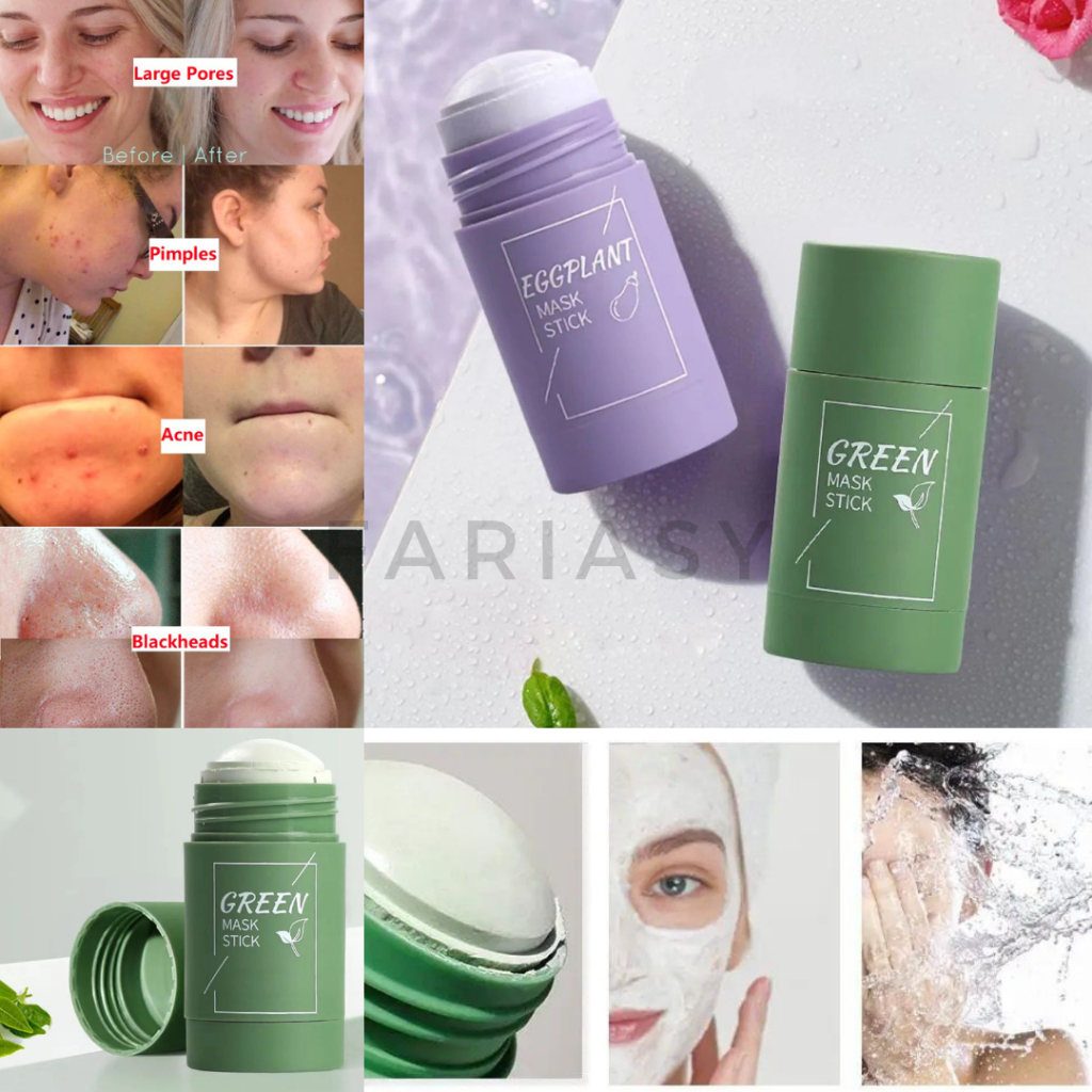 Jual Green Tea Mask Meidian Stick Komedo / Green Tea & Eggplant Mudmask