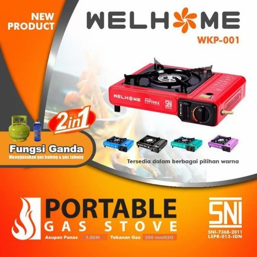 Jual Kompor Gas Portable 2in1 Welhome Gsf Shopee Indonesia