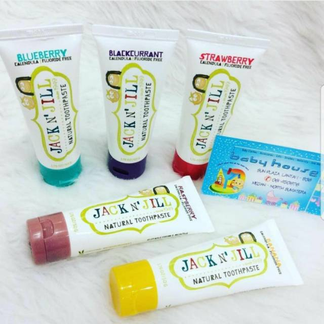 Jual TERTELAN AMAN/ JACK N' JILL NATURAL TOOTHPASTE Pasta gigi bayi