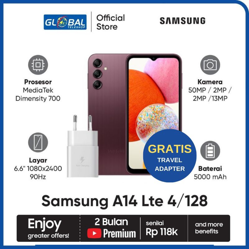 Jual Samsung Galaxy A14 LTE Smartphone (4GB/128GB) Garansi Resmi ...