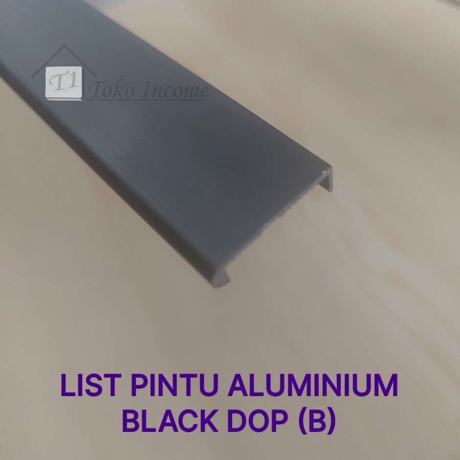 Jual List Pintu Aluminium Hitam Lemari Minimalis Edging Frame Profil Ea