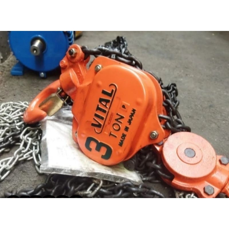 Jual vital chain block 3 ton rantai 10 meter kerekan takel 3 ton ...