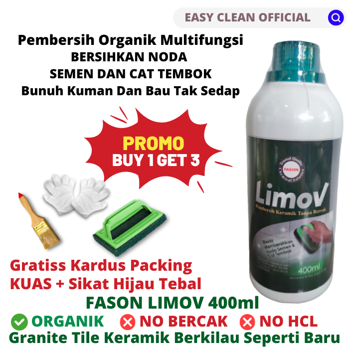 Jual Pembersih Keramik Noda Semen Fason Limov Ml Cairan Pembersih Kerak Keramik Kamar Mandi