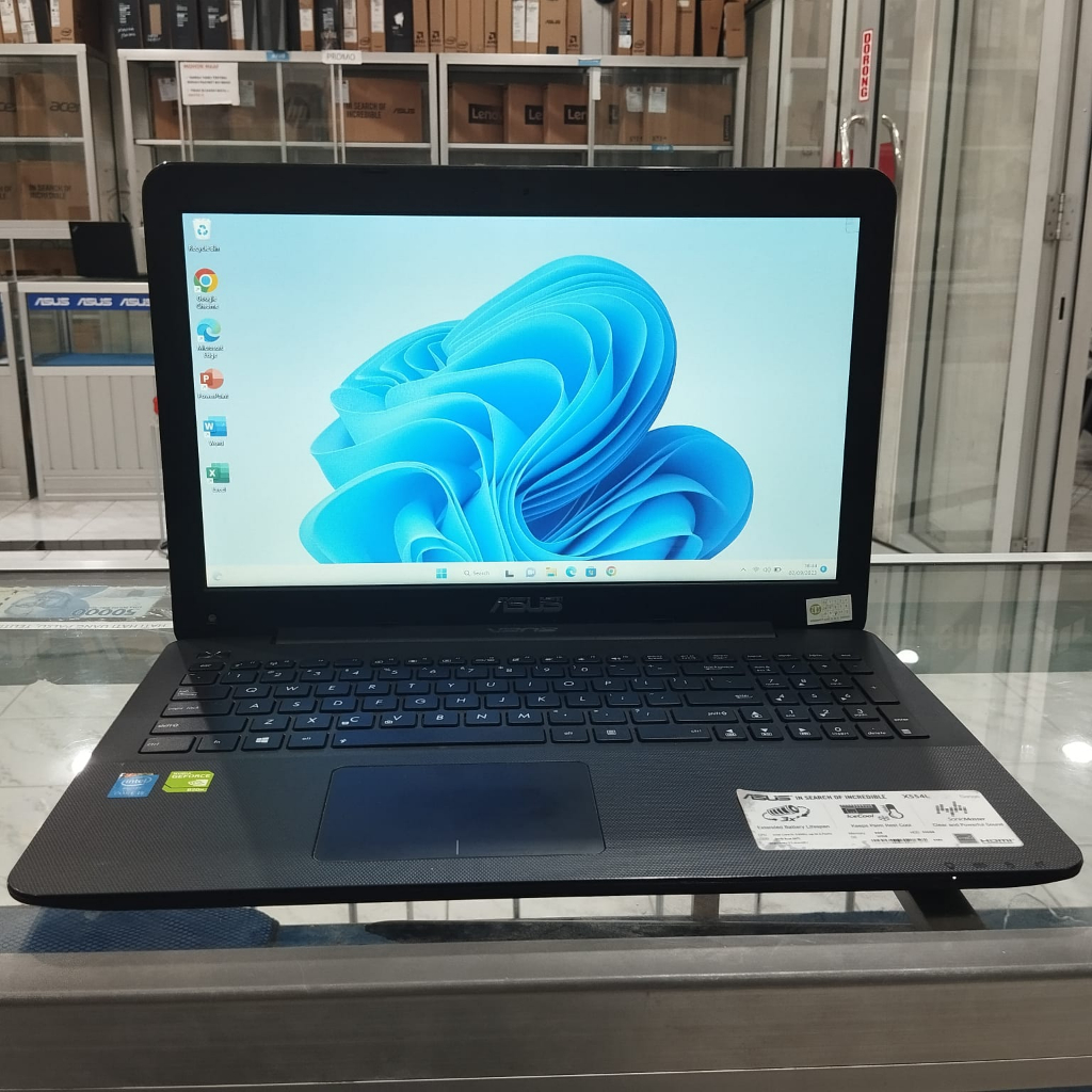 Jual Laptop Coding Desain Asus X555L Core i5 RAM 8GB SSD 128GB HDD