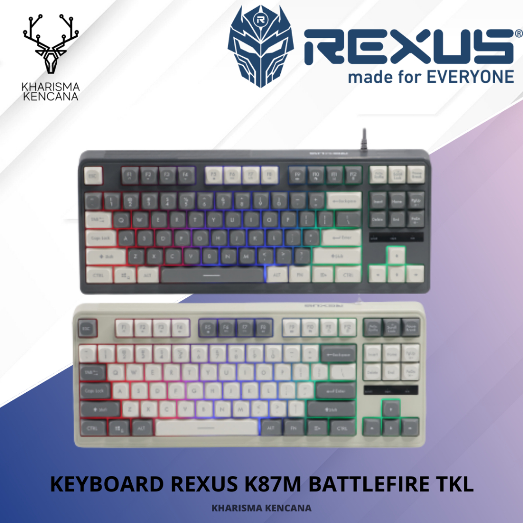 Jual KEYBOARD REXUS K87M BATTLEFIRE TKL | Shopee Indonesia