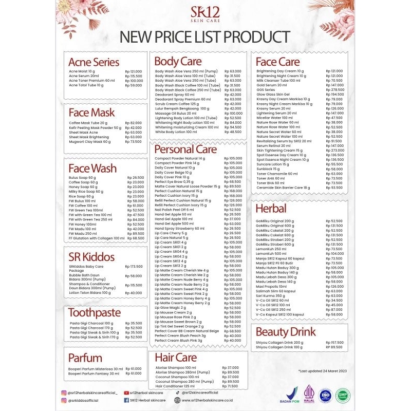 Jual SAMPLE PRODUK SR12 ORIGINAL | Shopee Indonesia