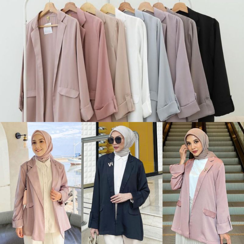 Jual Daily Blazer By Vanilla Hijab Pilih Warna Shopee Indonesia