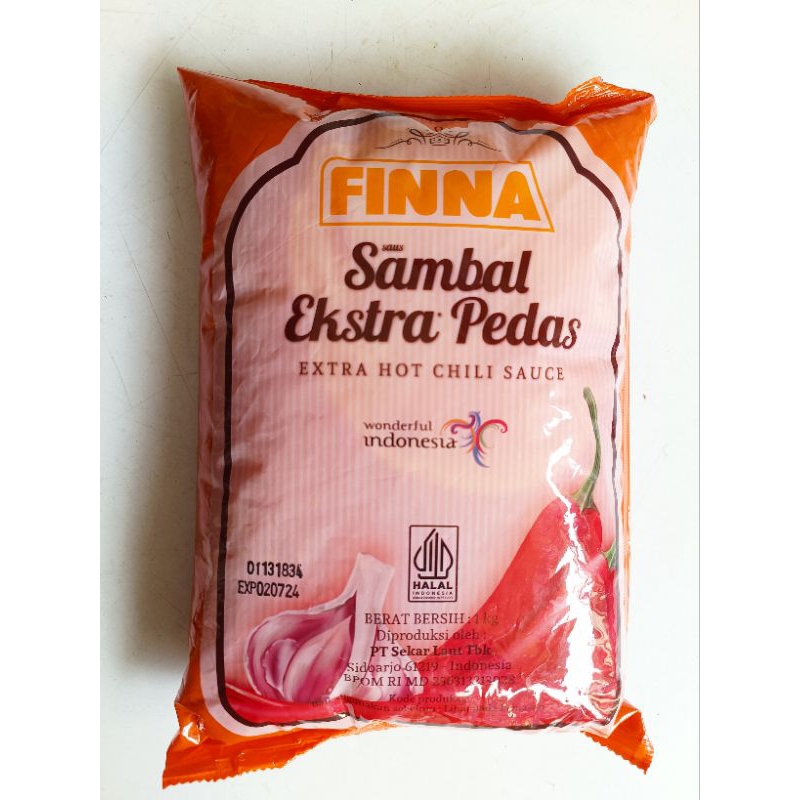 Jual Saos sambal FINNA xtra hot 1 kg | Shopee Indonesia