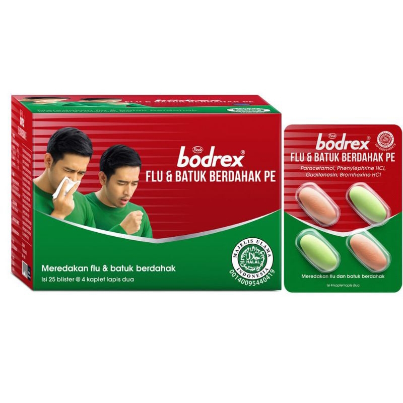 Jual Bodrex Flu Batuk Berdahak Pe Box Isi Kaplet Hijau Shopee Indonesia