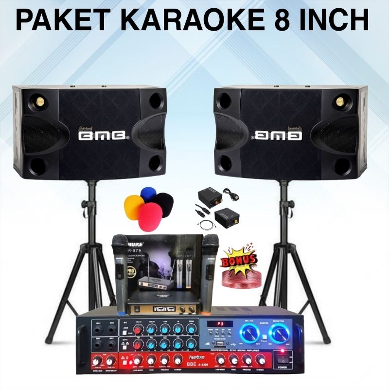 Jual paket karaoke bmb sound system bluetooth dan usb sound karaoke dan