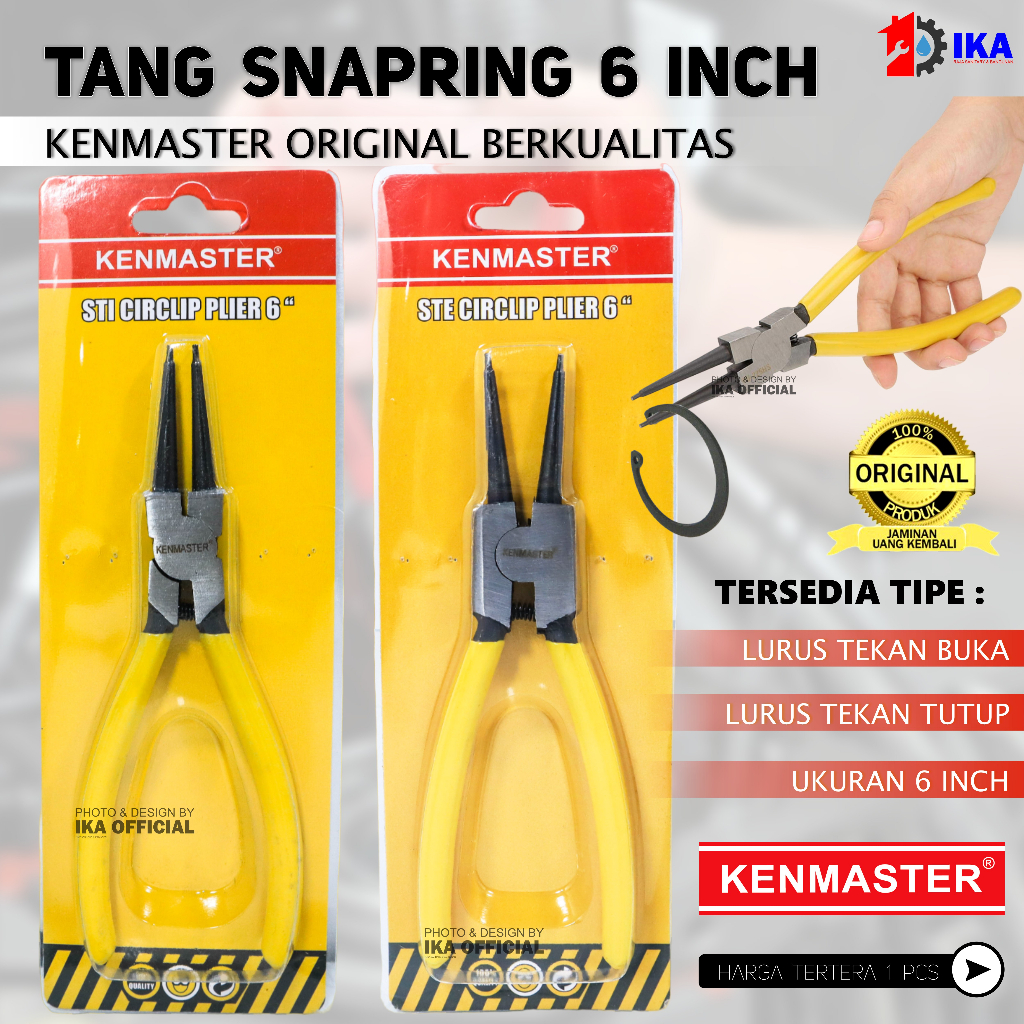 Jual Tang Snap Ring Kenmaster Tang 6inch Tang STI Tang Snap Ring 6 inch ...