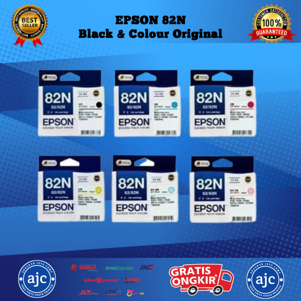 Jual Tinta Printer Cartridge Epson 82N Black & All Colour Original ...
