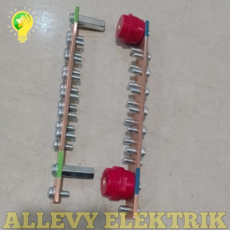 Jual BUSBAR 3X20 NOL + GROUND PANJANG 20CM | Shopee Indonesia