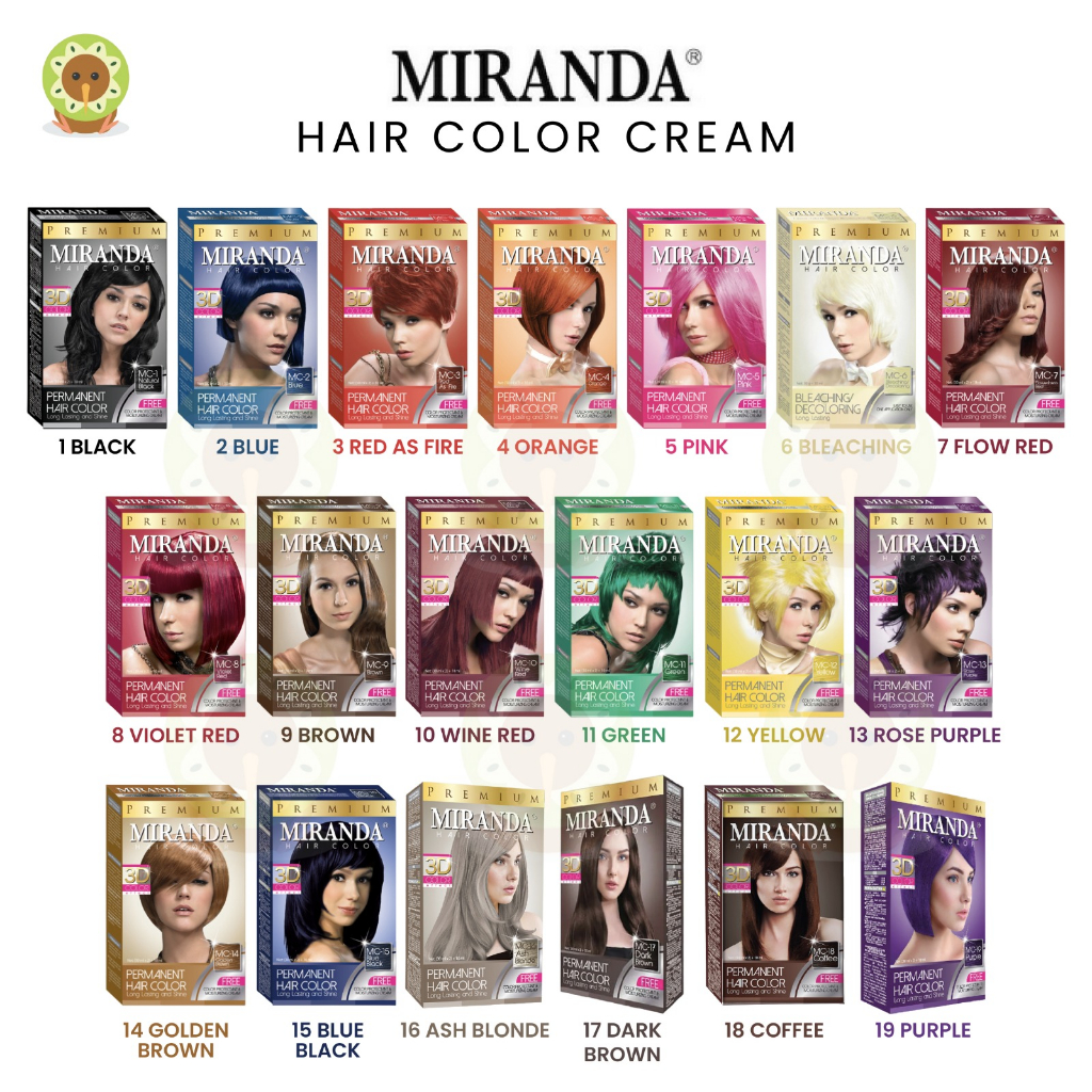 Jual Miranda Premium Hair Color Cream Ml Peroxide Ml Semir Rambut Shopee Indonesia