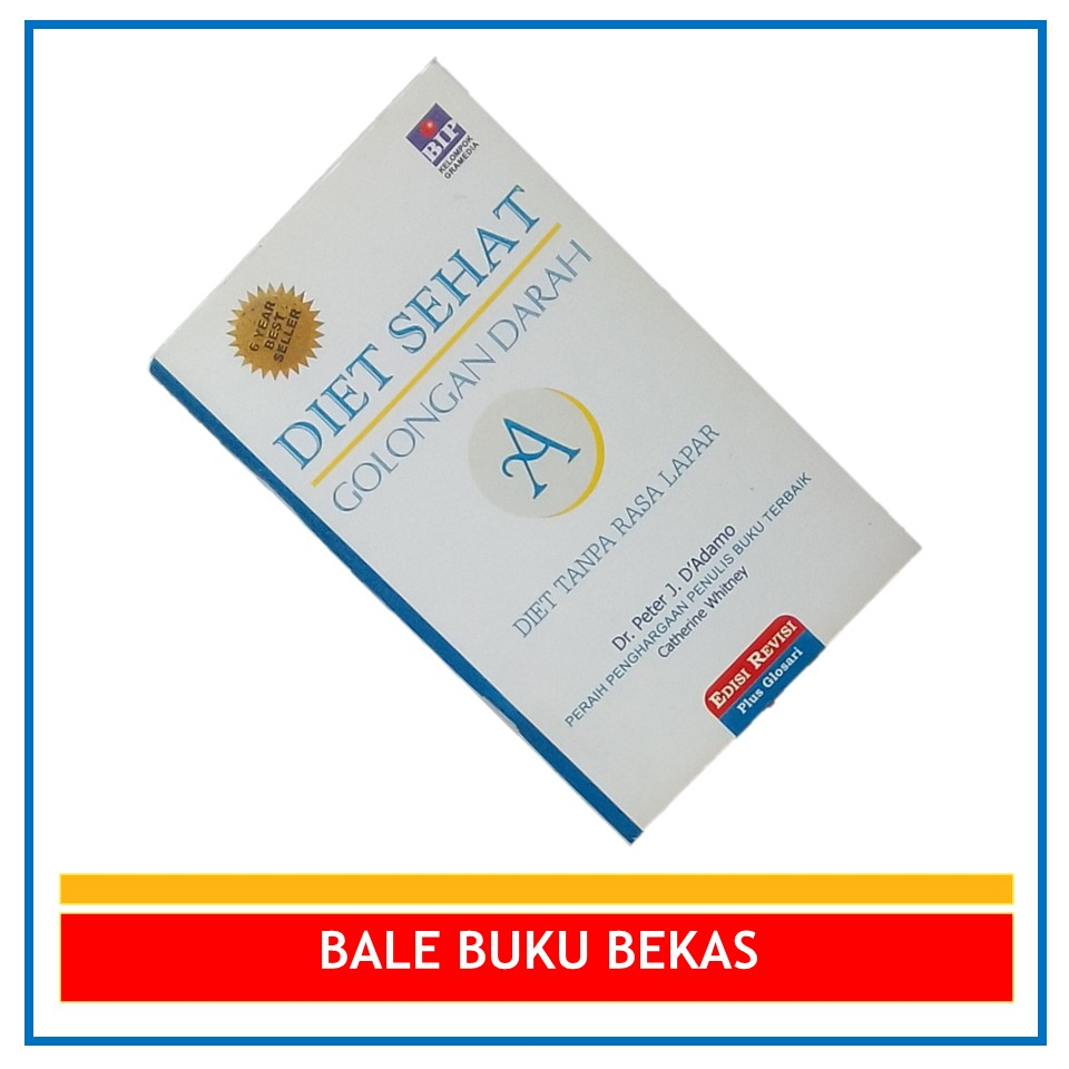 Jual BUKU ORI PETER J. D'ADAMO & CATHERINE WHITNEY: DIET SEHAT GOLONGAN ...