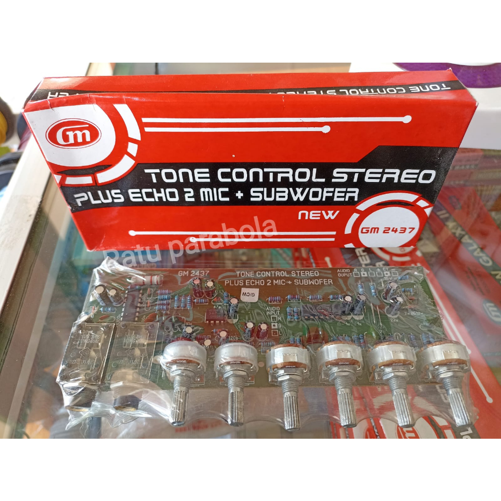 Jual Kit GM 2437 Tone Control Stereo Plus Echo 2 Mic + Subwoofer