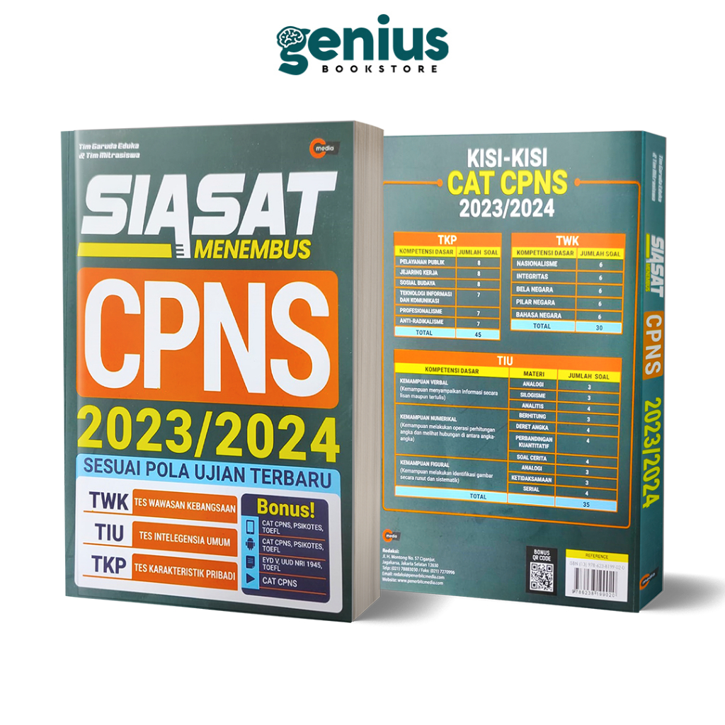 Jual Buku Siasat Menembus CPNS 2023/2024 Sesuai Pola Ujian Terbaru By ...