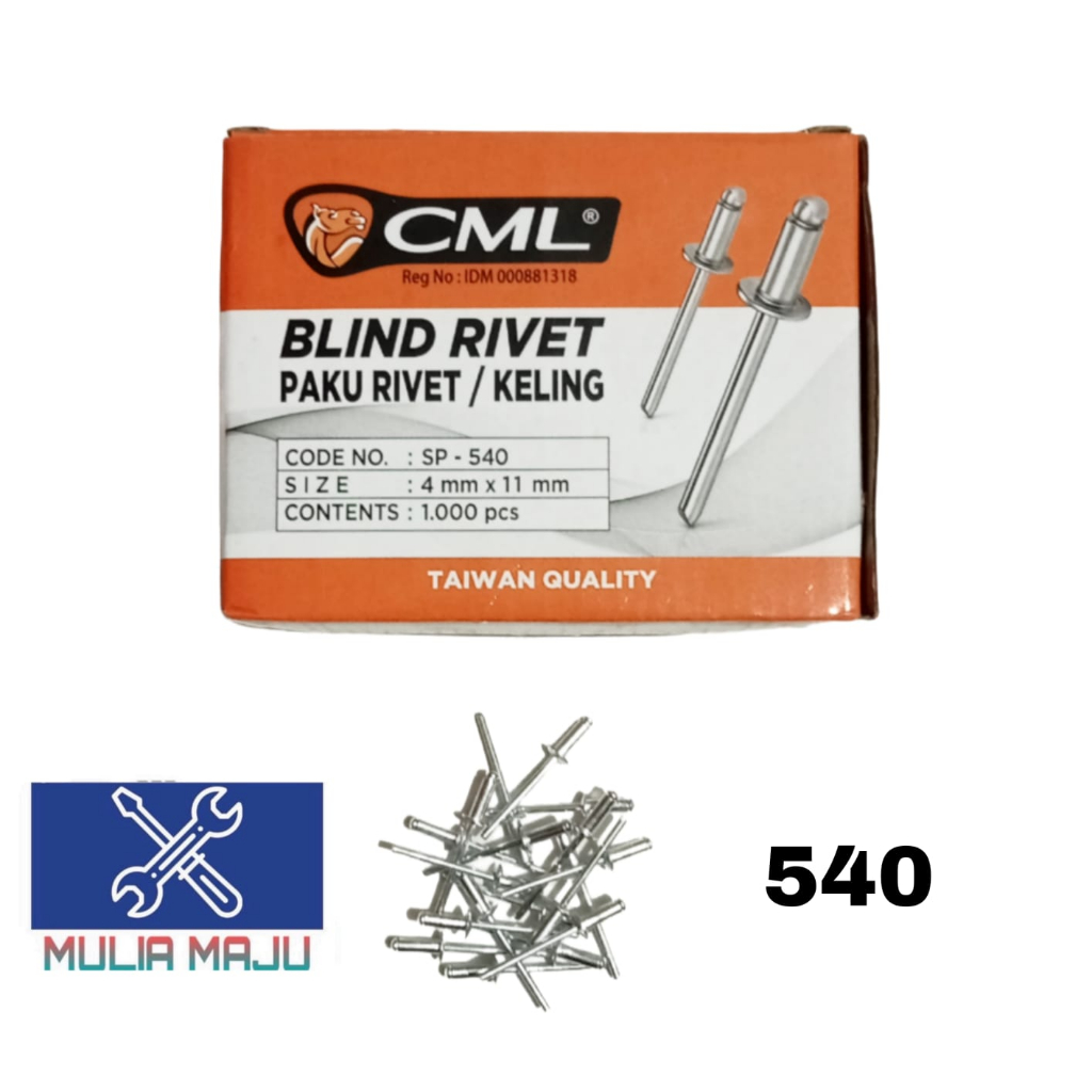 Jual Paku Rivet Keling 540 CAMEL | Shopee Indonesia
