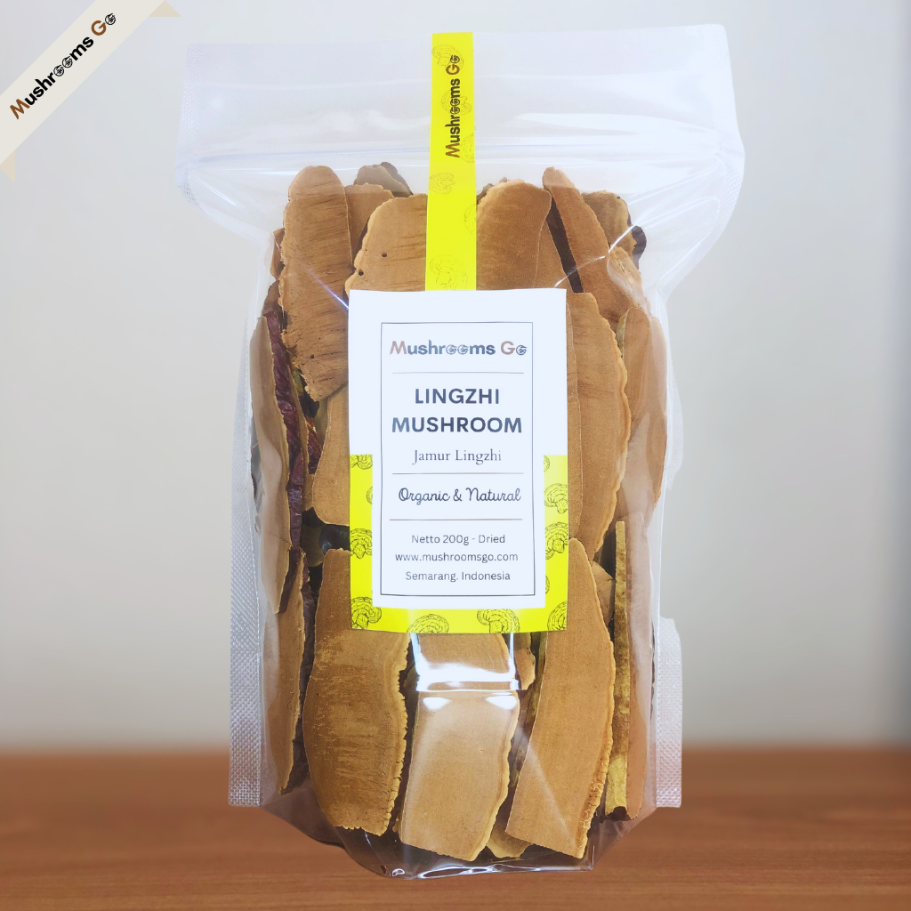 Jual Jamur Lingzhi Iris / Reishi Mushroom 200 gr Shopee Indonesia