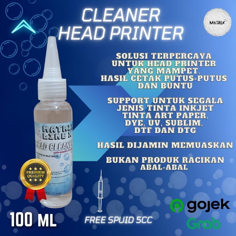 Jual HEAD CLEANER PREMIUM DTF DTG EPSON CANON PEMBERSIH HEAD PRINTER 100ML GRADE A+ PREMIUM