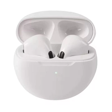 KLT Headset Bluetooth 5.3 Pro 6 TWS Mini Sport Wireless Earpud HiFi Sound Headphone Tahan Air