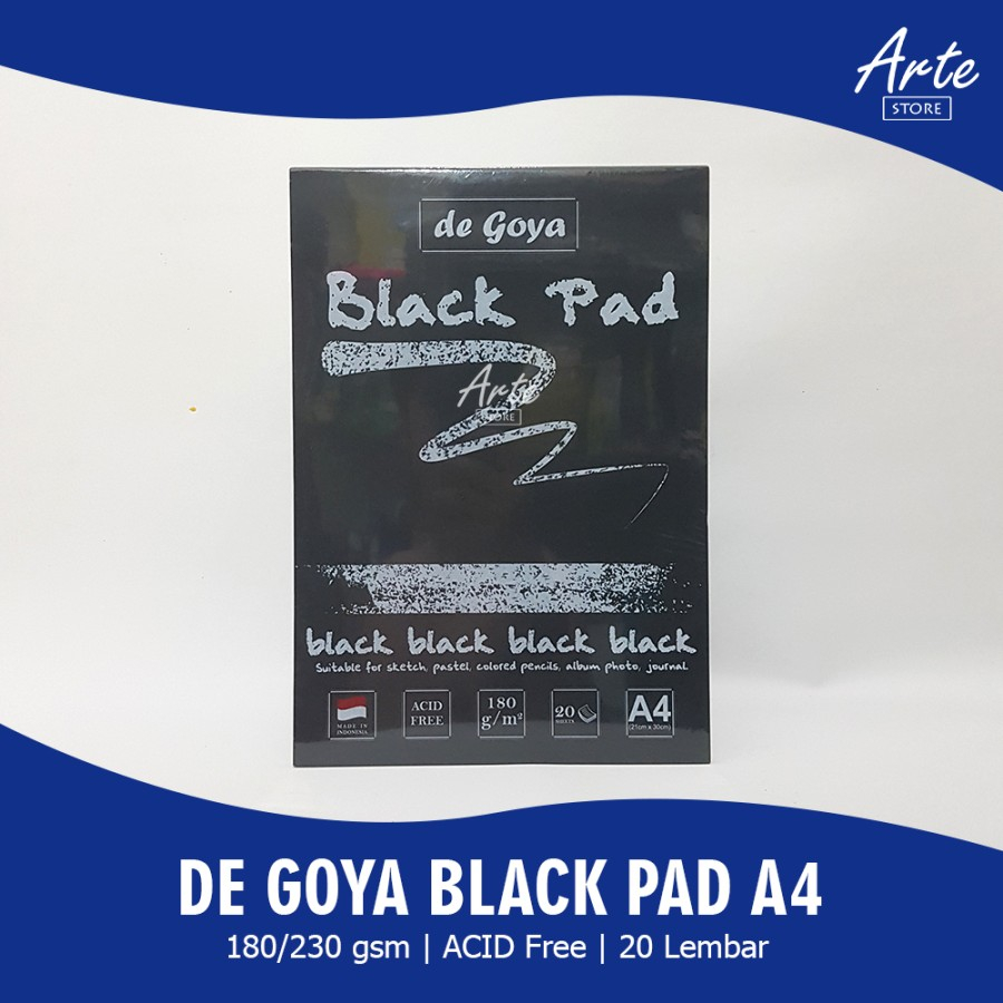 Jual Buku Gambar Hitam Black Sketchbook A4 Shopee Indonesia