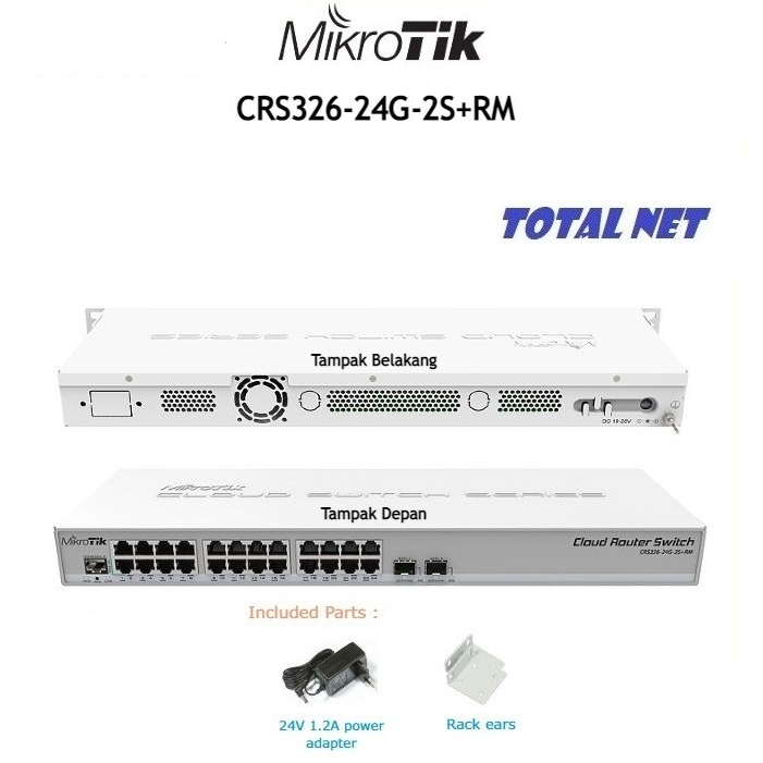 Jual Mikrotik Routerboard CRS326-24G-2S+RM CRS326 | Shopee Indonesia