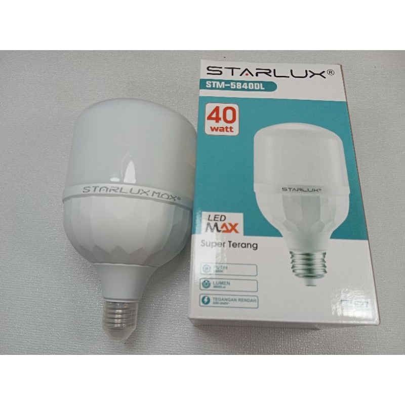 Jual Lampu Led T Jumbo 40 Watt Starlux Sni Cahaya Putih Shopee Indonesia