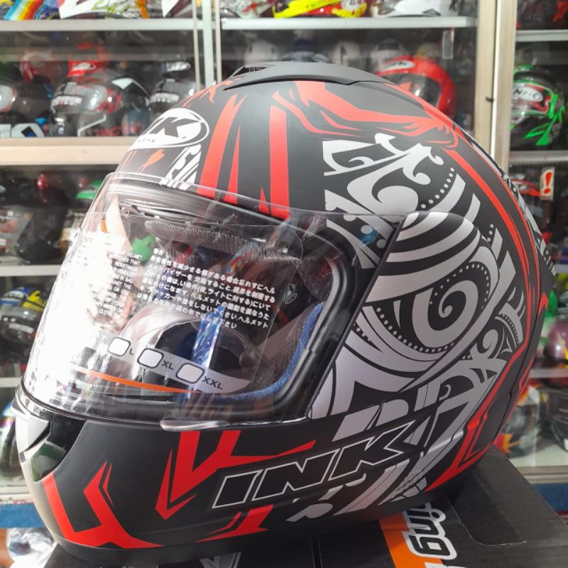 Jual helm INK CL MAX seri8 fulface batik | Shopee Indonesia
